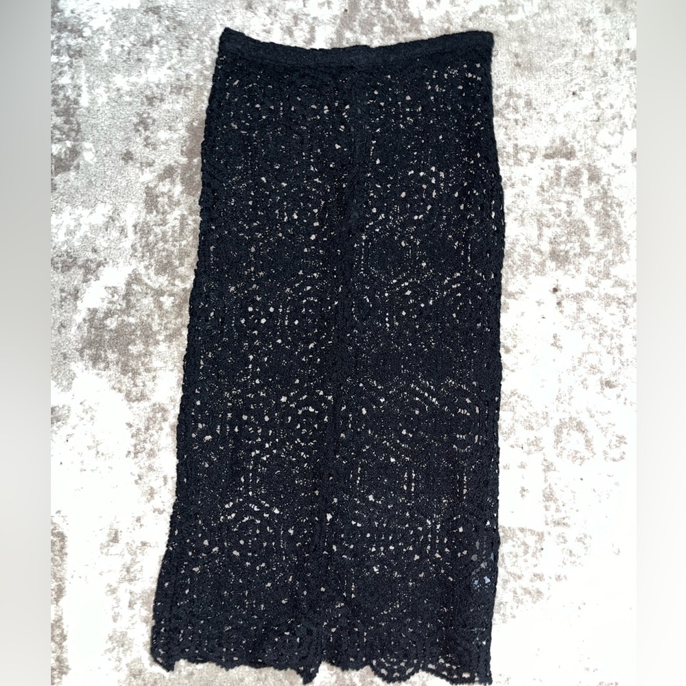 Bikini black cover up skirt